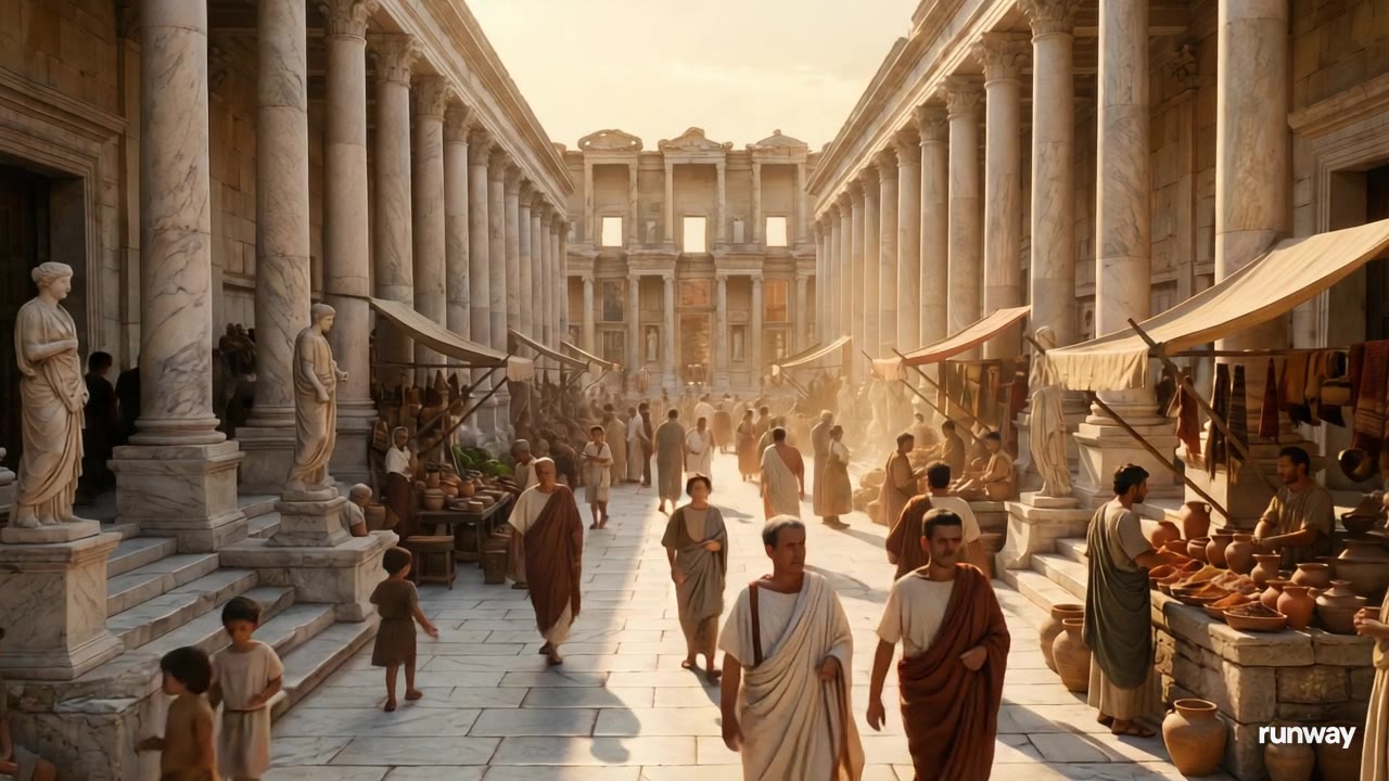 Artistic reconstruction of ancient Ephesus